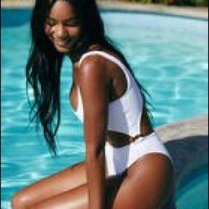 Kendall + Kylie White CABANA O-RING Swimsuit